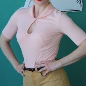 Tatyana Keynote peach blouse 2X